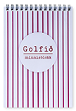 Golfið minnisbók, rauð