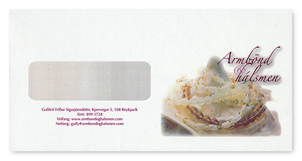 Sérprentuð umslög